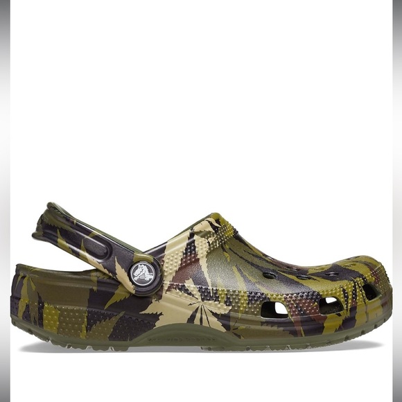 Crocs Unisex Adult Hemp Clog Camouflage Slip On - Picture 3 of 16